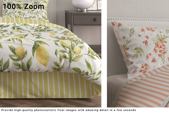 Bed Linen with Tailored Bed Skirt in Product Mockups - product preview 1