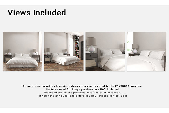 Bed Linen with Tailored Bed Skirt in Product Mockups - product preview 3