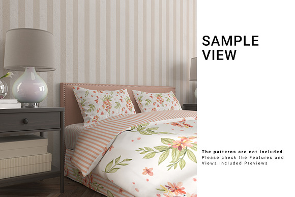 Bed Linen with Tailored Bed Skirt in Product Mockups - product preview 6