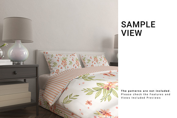 Bed Linen with Tailored Bed Skirt in Product Mockups - product preview 8