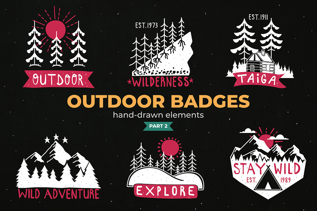 Outdoor Logo Badges, Part II in Logo Templates - product preview 8
