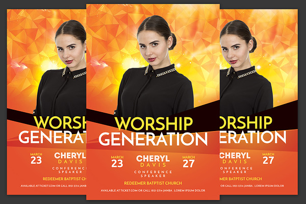 Worship Generation Church Flyer
