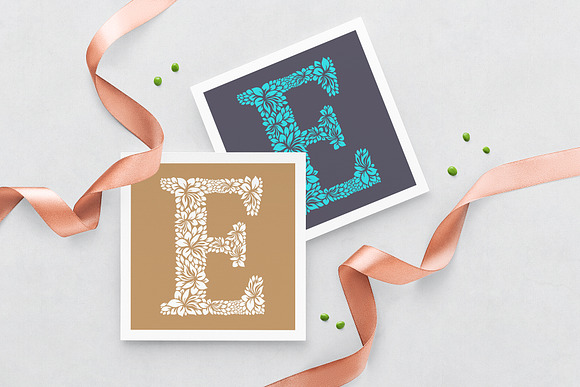 Letter E - Floral Logo Template in Logo Templates - product preview 2