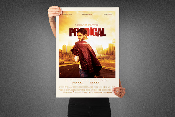Prodigal Movie Poster Template in Flyer Templates - product preview 4