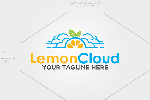 Lemon Cloud Logo in Logo Templates - product preview 2