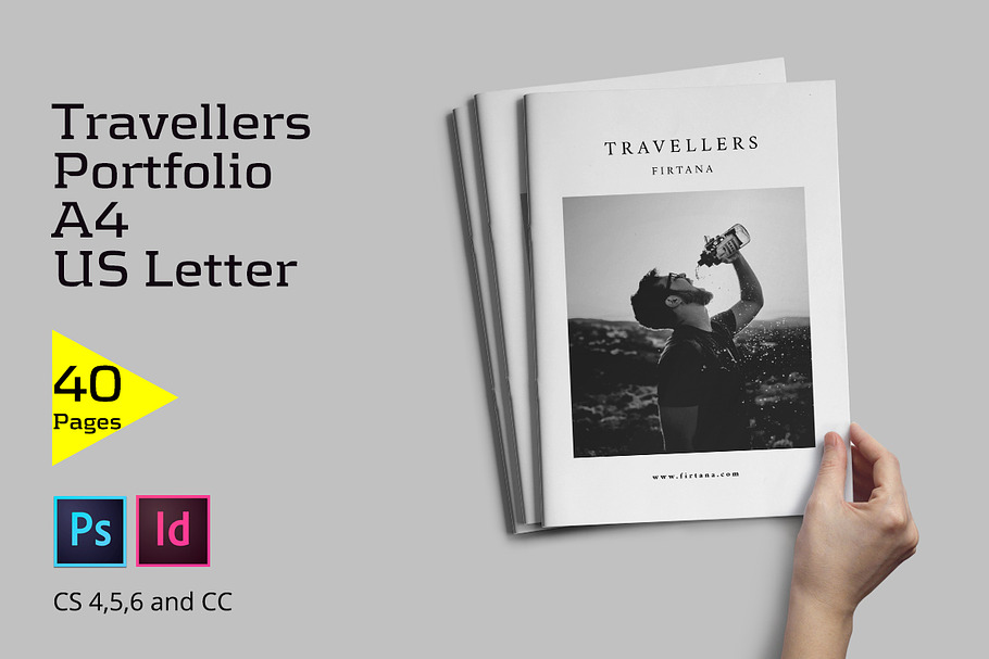 Travellers Portfolio in Brochure Templates - product preview 8