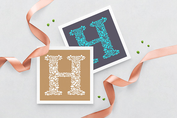 Letter H - Floral Logo Template in Logo Templates - product preview 2