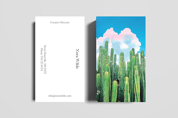 Cactus Summer Business Card Template