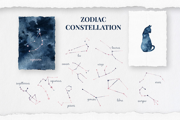 Animals and stars collection in Illustrations - product preview 2