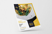 Restaurant Opening AI and PSD Flyer