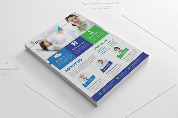 Medical Flyer With Doctors Details in Flyer Templates - product preview 1