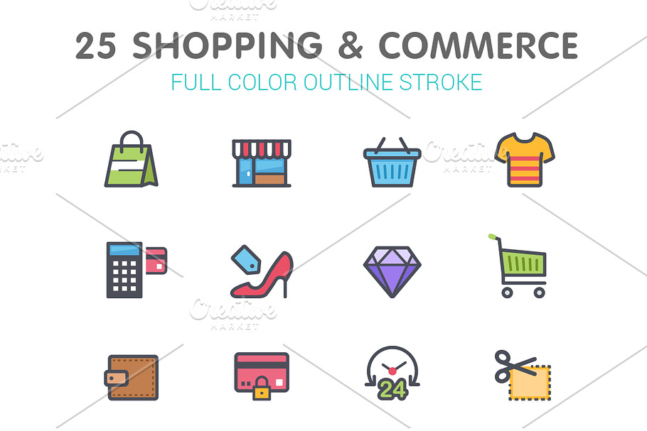 25 Shopping & Commerce Color Icon in Credit Card Icons - product preview 8