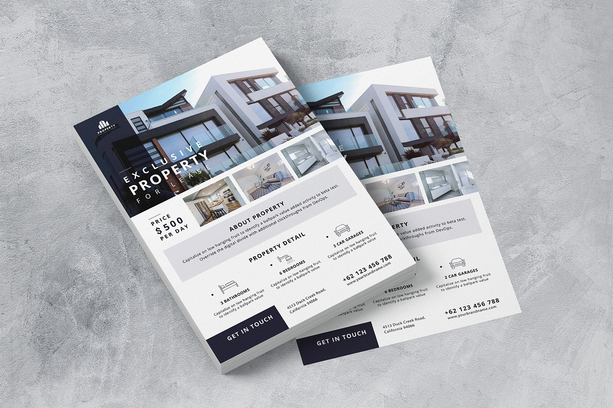 Family Residence AI and PSD Flyer 2 in Invitation Templates - product preview 8