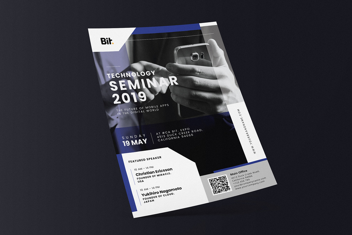 Technology Seminar AI and PSD 1 in Invitation Templates - product preview 8