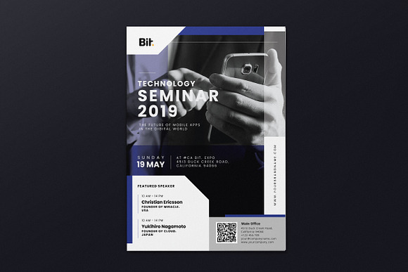 Technology Seminar AI and PSD 1 in Invitation Templates - product preview 2