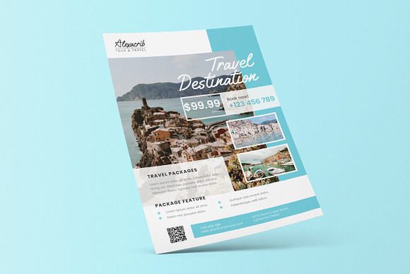 Holiday Vacation AI and PSD Flyer in Invitation Templates - product preview 1