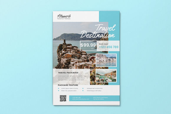 Holiday Vacation AI and PSD Flyer in Invitation Templates - product preview 2