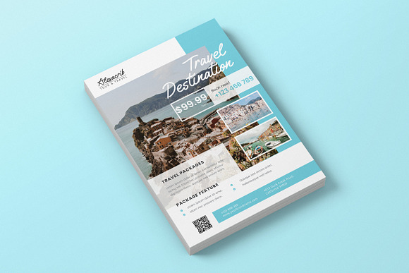 Holiday Vacation AI and PSD Flyer in Invitation Templates - product preview 3