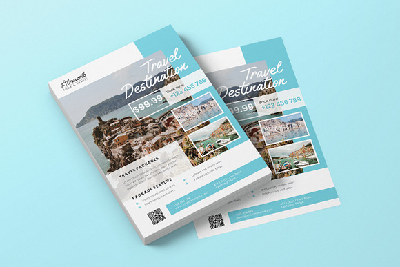 Holiday Vacation AI and PSD Flyer in Invitation Templates - product preview 4