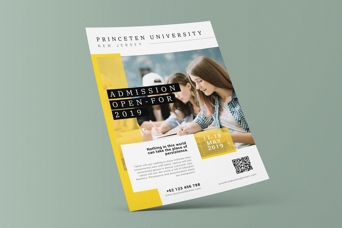 Education Enrollment AI and PSD 2 in Invitation Templates - product preview 8