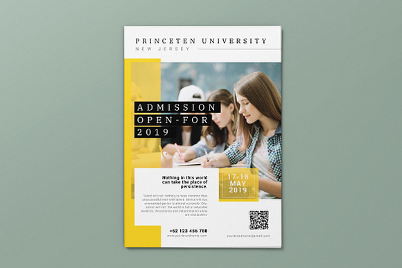 Education Enrollment AI and PSD 2 in Invitation Templates - product preview 1