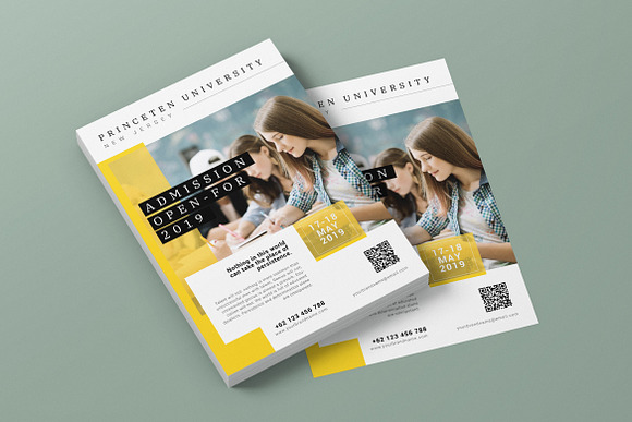 Education Enrollment AI and PSD 2 in Invitation Templates - product preview 3
