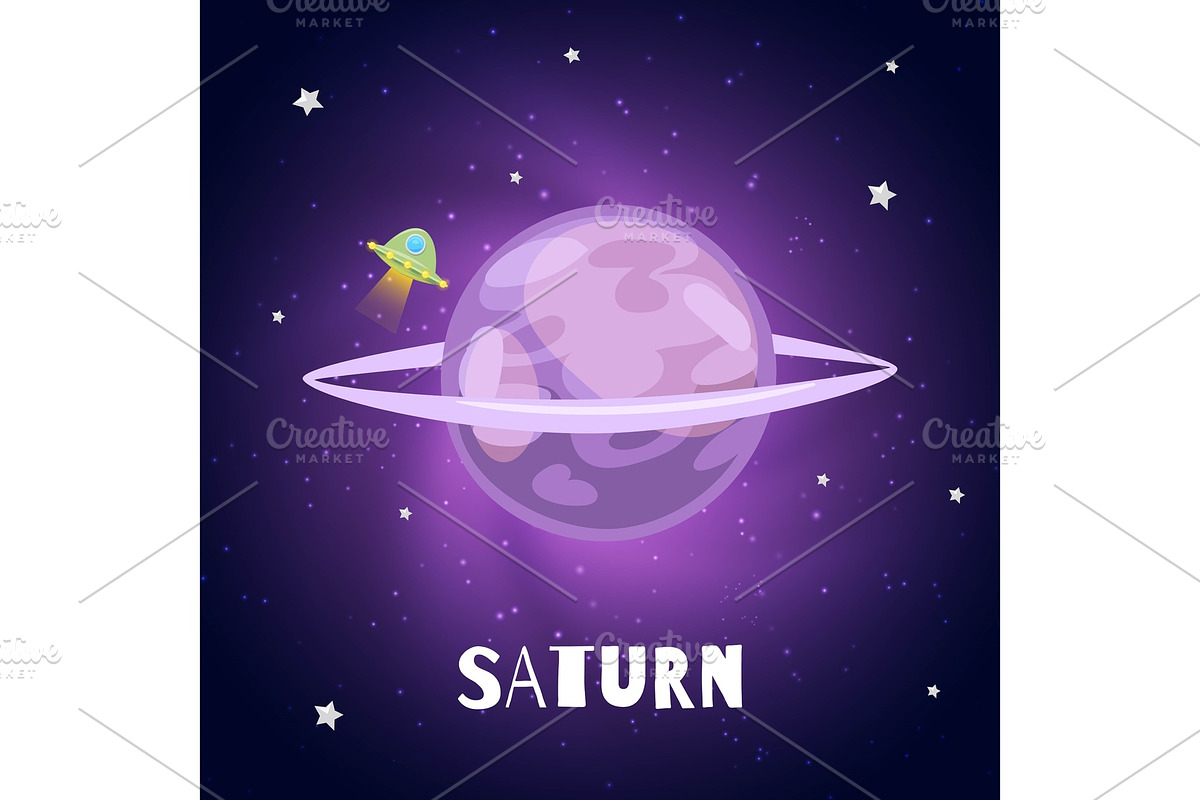 Saturn made of gases with ring of in Illustrations - product preview 8