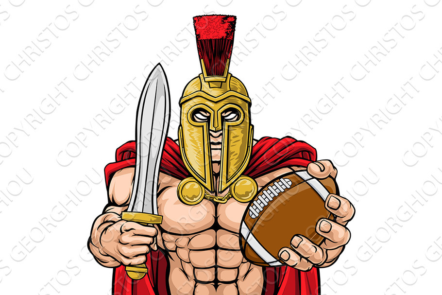 Spartan Trojan American Football in Illustrations - product preview 8