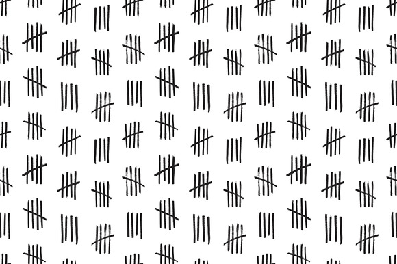 Tally marks set and seamless in Patterns - product preview 3