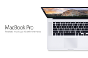 Realistics mockup-Apple Macbook Pro