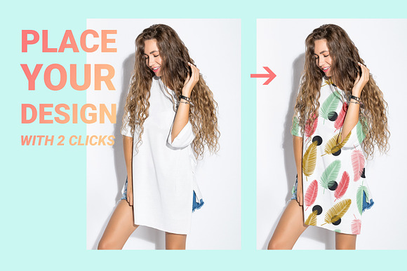 Trendy Oversize T-shirt Mockups in Product Mockups - product preview 1