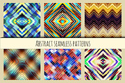 Set of geometric abstract patterns.
