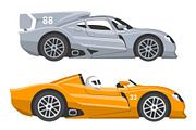 Sport race car speed automobile and