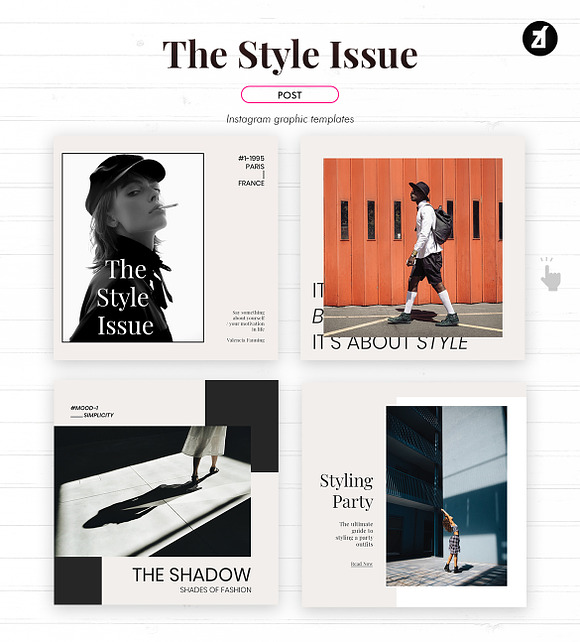 The style issue social media graphic in Instagram Templates - product preview 1