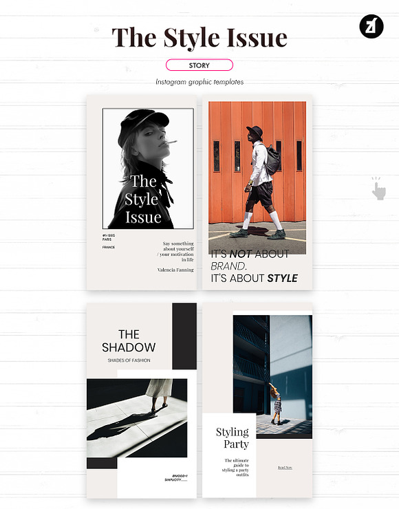 The style issue social media graphic in Instagram Templates - product preview 4