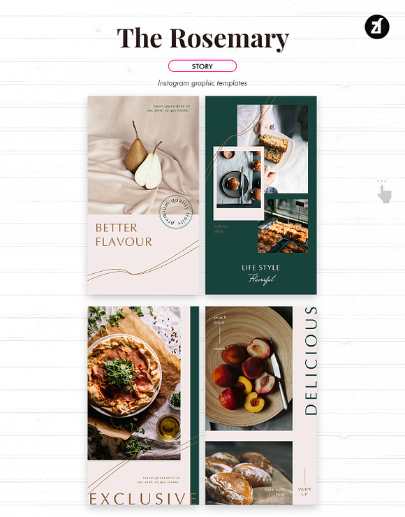 The Rosemary social media template in Instagram Templates - product preview 6