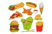 Fast Food Appetizer Collection