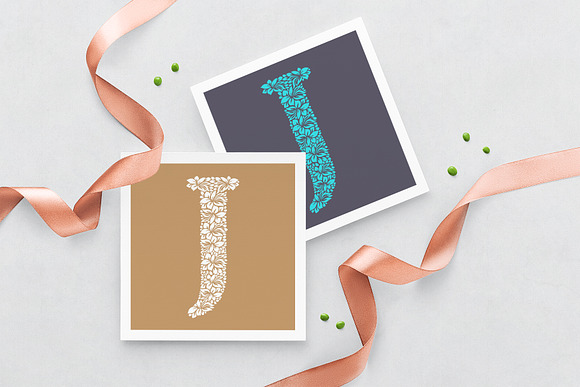Letter J - Floral Logo Template in Logo Templates - product preview 2