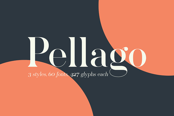 Pellago — Classic 60-Font Serif