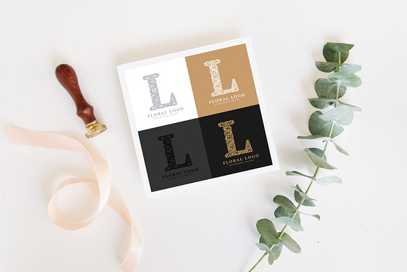 Letter L - Floral Logo Template in Logo Templates - product preview 1