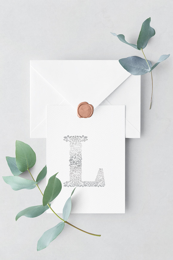Letter L - Floral Logo Template in Logo Templates - product preview 3