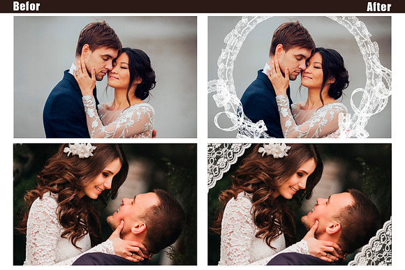 40 Lace Photohop Overlays in Add-Ons - product preview 1