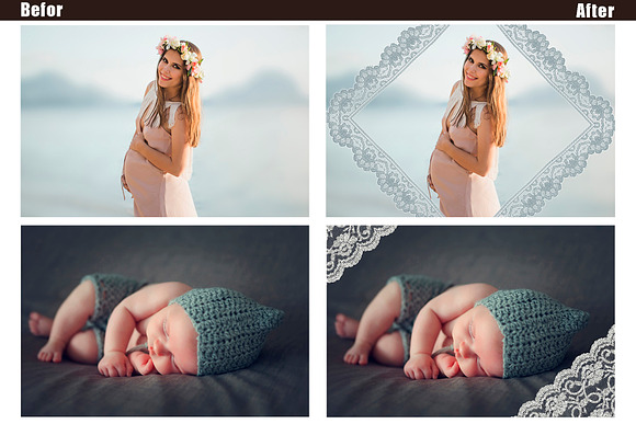 40 Lace Photohop Overlays in Add-Ons - product preview 2