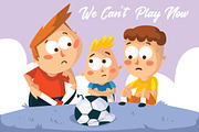 Soccer Kids - Vector Illustration