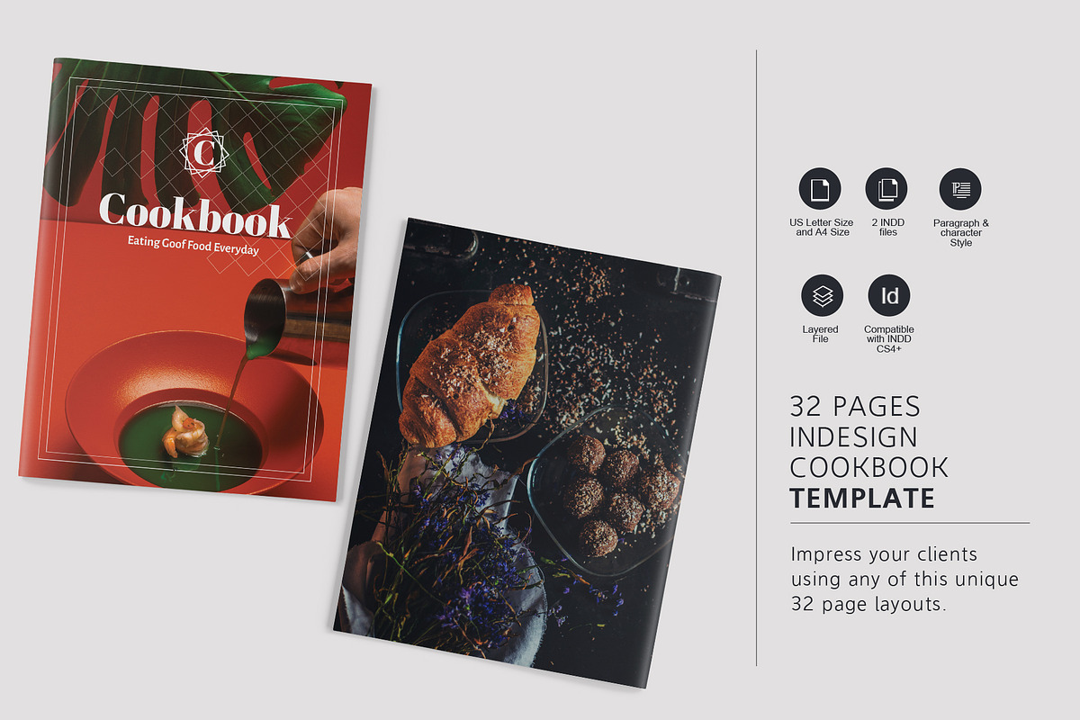 Cookbook Template in Brochure Templates - product preview 8