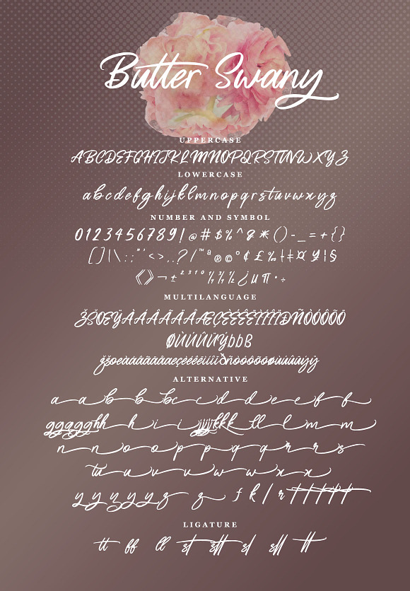 Butter Swany - Handwritten Font in Script Fonts - product preview 7
