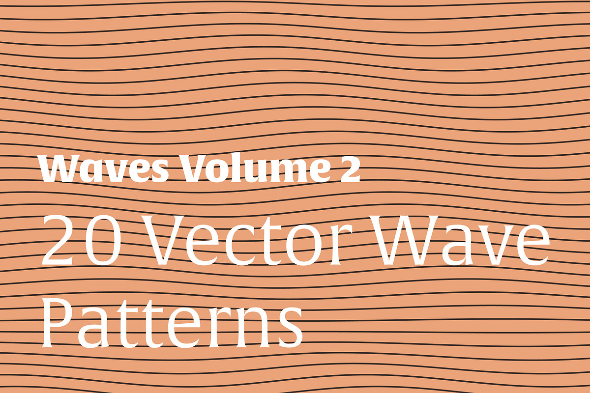Waves Vol. 2 | 20 Vector Patterns in Patterns - product preview 8