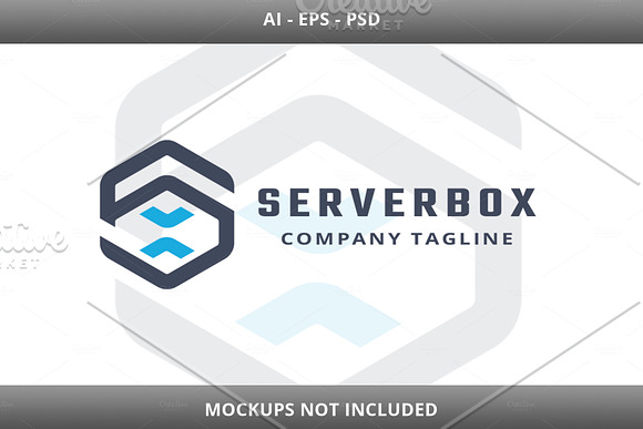Server Box Letter S Logo in Logo Templates - product preview 4
