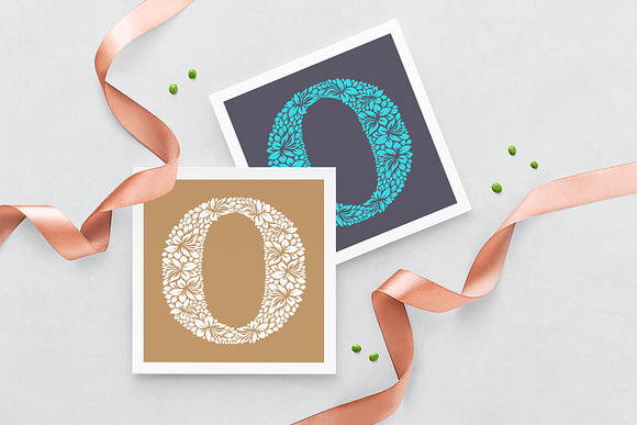 Letter O - Floral Logo Template in Logo Templates - product preview 2