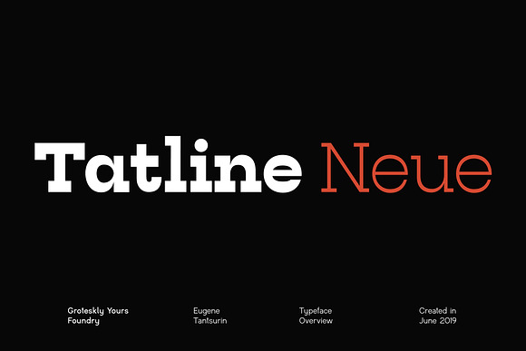 Tatline Neue — Slab Serif Family in Slab Serif Fonts - product preview 13